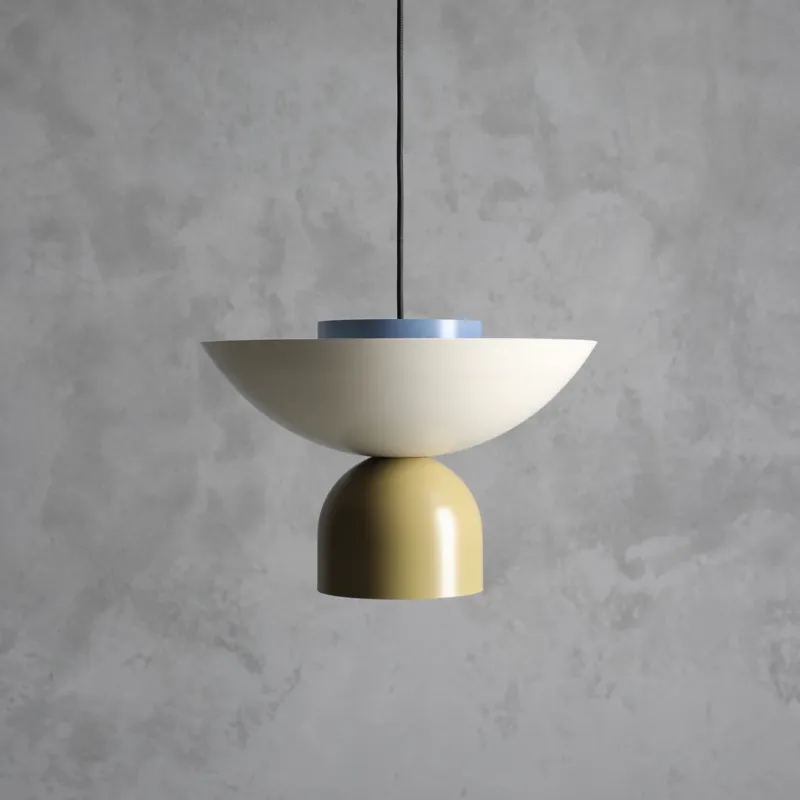 Artera Lampa wisząca Ilia śr. 37 cm kremowo-pistacjowo-niebieska Bezpieczne zakupy