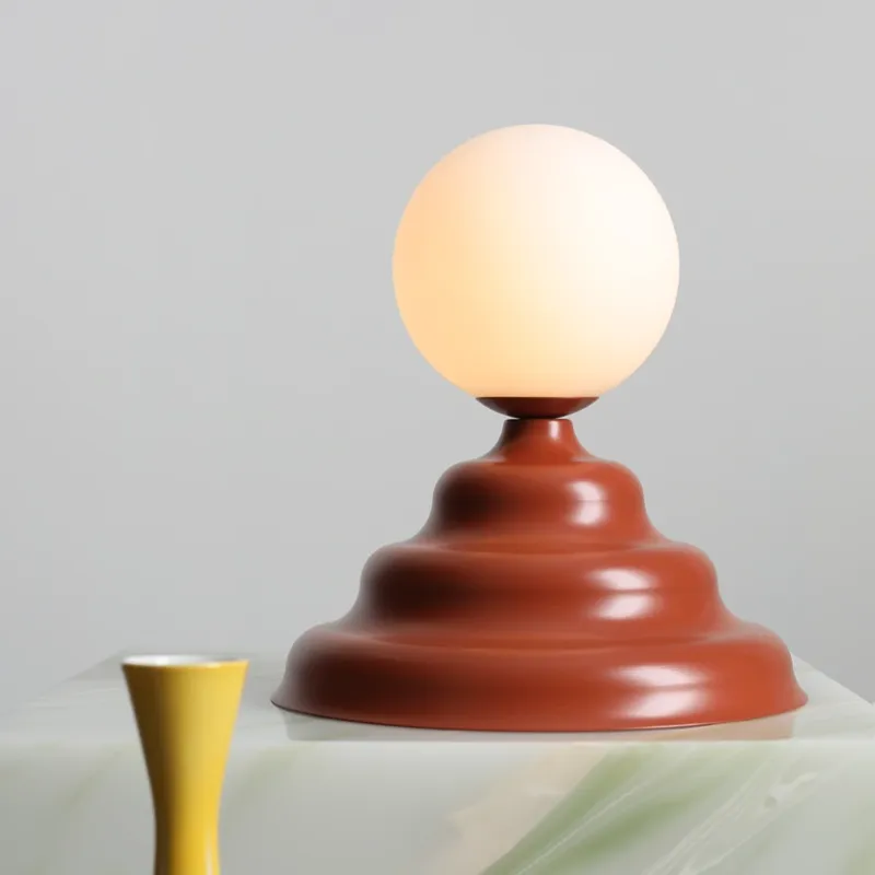 Artera Lampa stołowa Fala M wys. 25,5 cm ceglana Super okazja