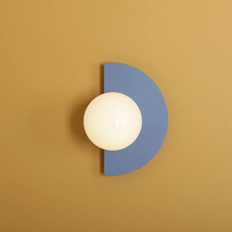 Artera Lampa ścienna / kinkiet Loop szer. 20 cm niebieski Wyprzedaż