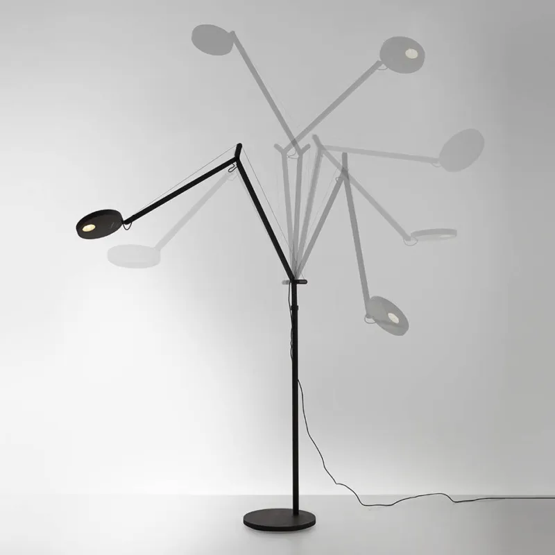 Artemide Lampa podłogowa Demetra Led antracytowa wys. 155 cm Obniżka ceny