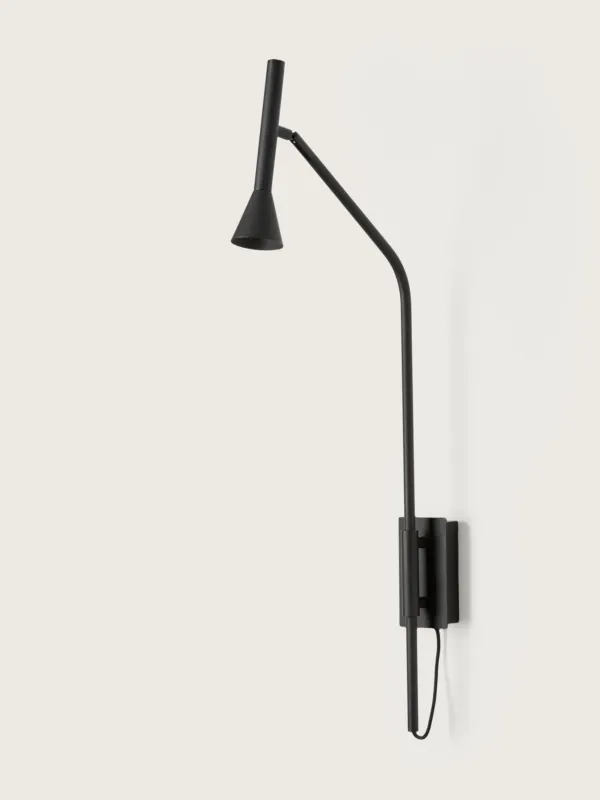 Aromas Lampa ścienna / kinkiet Lyb czarny wys. 77,8 cm Bezpieczne zakupy