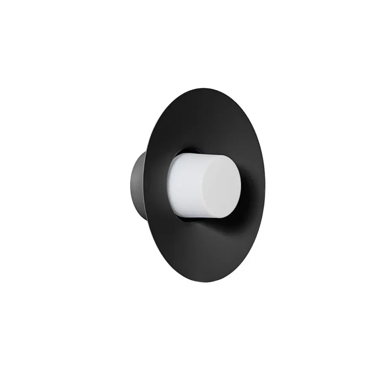 Sprawdź teraz Ummo Lampa ścienna / kinkiet Caponio W A śr. 28 cm czarna