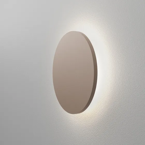 AQForm Lampa ścienna / kinkiet Maxi Point round LED śr. 12,8 cm taupe Bestseller
