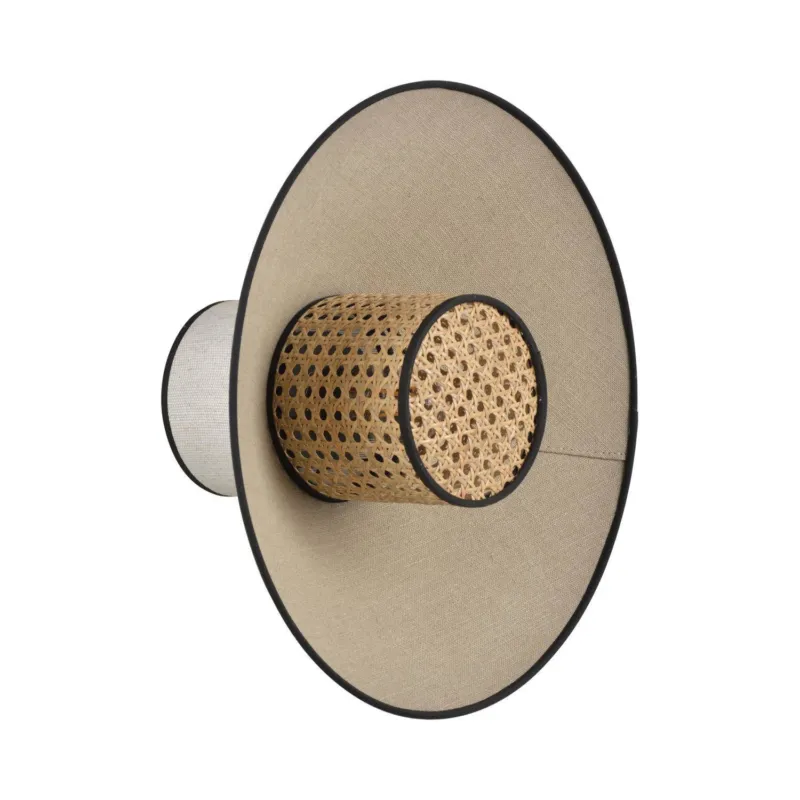 Ostatnie sztuki Market Set Lampa ścienna / kinkiet Singapour beżowa śr. 40 cm