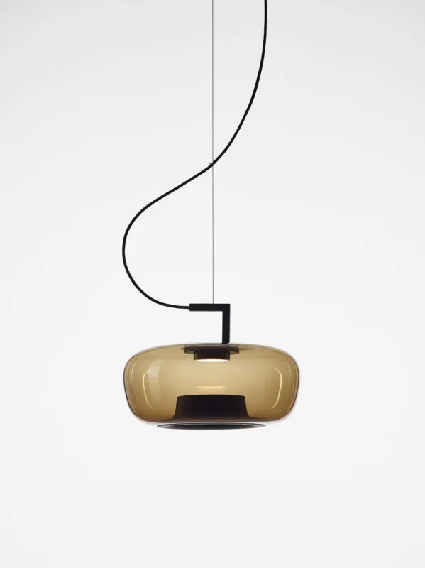 Promocja Brokis Lampa wisząca Double Short Pendent wys. 30,5 cm brązowa