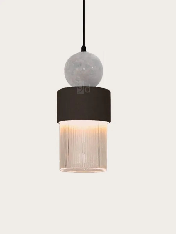 AROMAS Lampa wisząca Glamm śr. 12 cm biały marmur / ceramika czarna Taniej