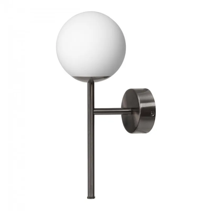 Kaspa Lampa ścienna / kinkiet Mija Deco tytan szczotkowany wys. 30 cm Wyjątkowa oferta