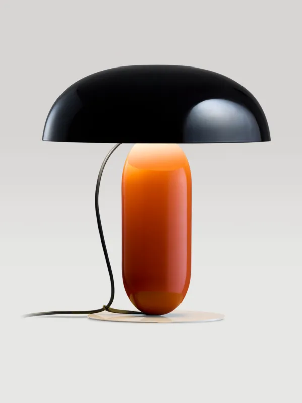 Marset Lampa stołowa Gambosa rozm. M wys. 41,3 cm czarno-pomarańczowa Sprawdź teraz