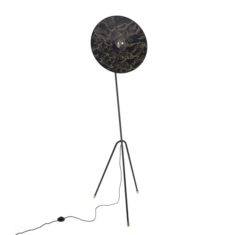 Tani Market Set Lampa podłogowa Gatsby czarna wys. 180 cm