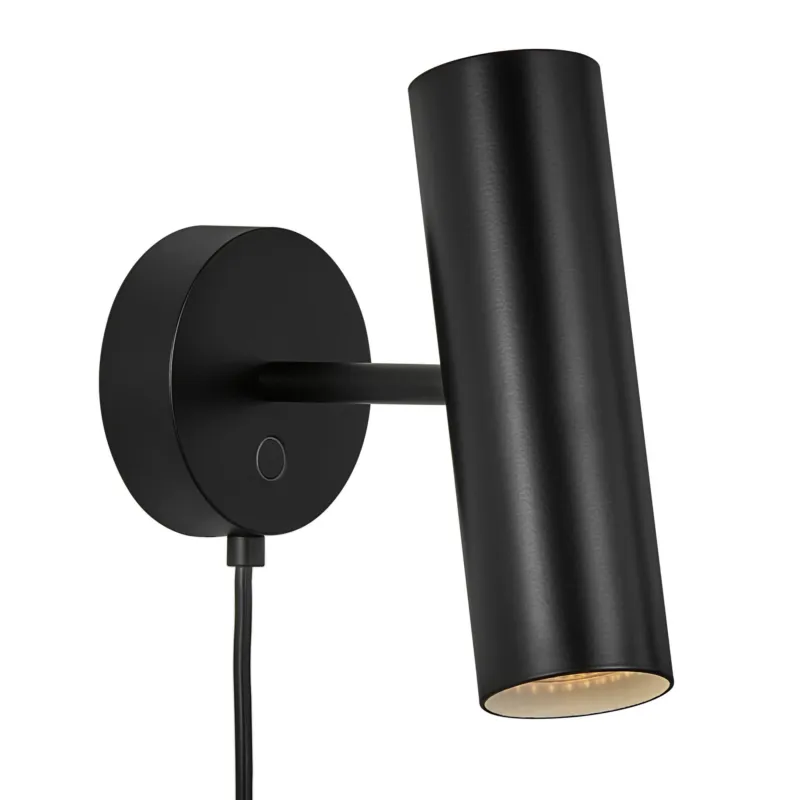 Design For the People Lampa ścienna / kinkiet MIB śr. 6 cm czarny Oferta limitowana