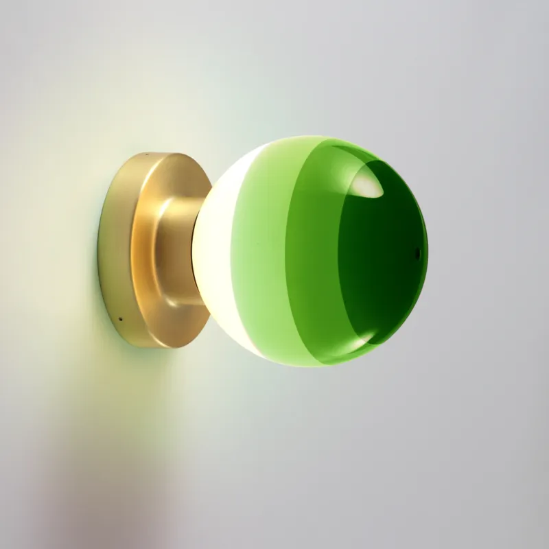 Marset Lampa ścienna / kinkiet Dipping śr. 12,5 cm zielona Bezpieczne zakupy
