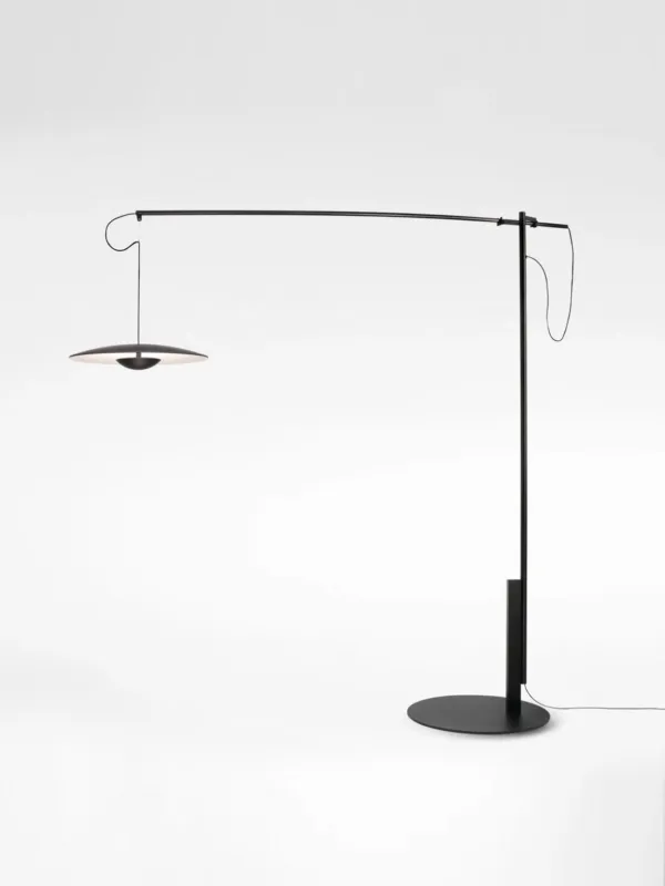 Ograniczona ilość MARSET Lampa podłogowa Ginger gł. 232 cm czarna