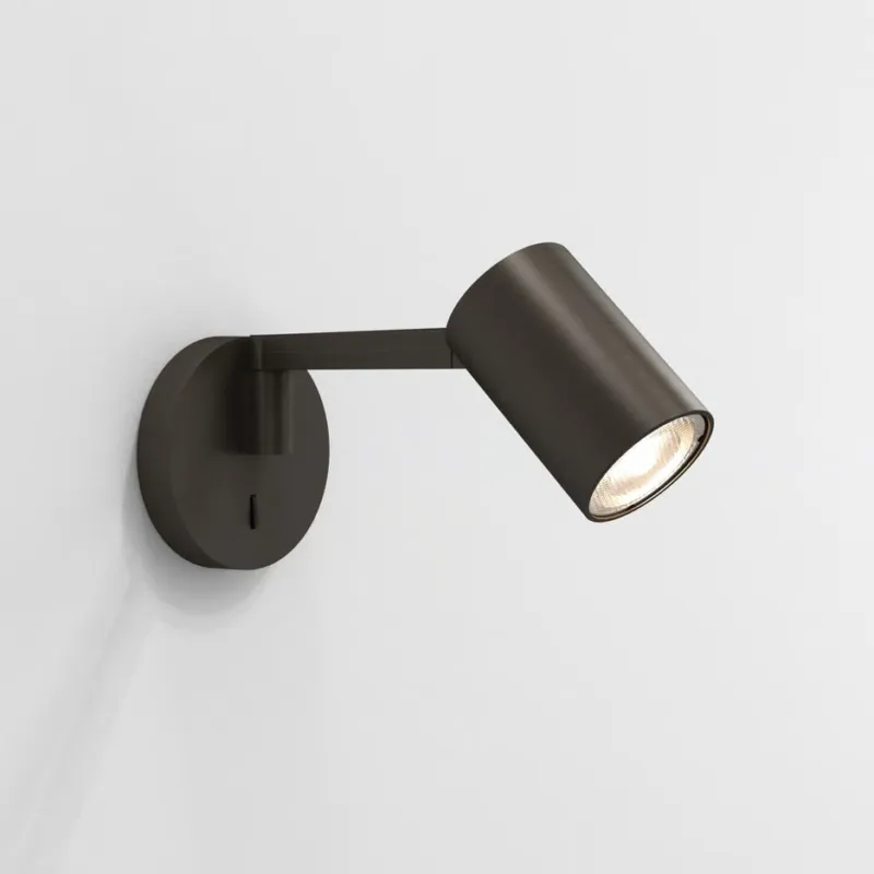 Niska cena Astro Lighting Lampa ścienna / kinkiet Ascoli Swing gł. 27,5 cm brązowy