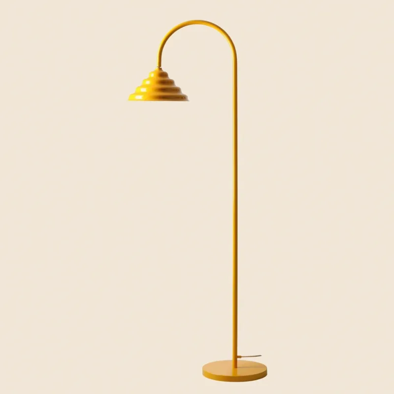 Artera Lampa podłogowa Fala łukowa wys. 158 cm żółta Taniej