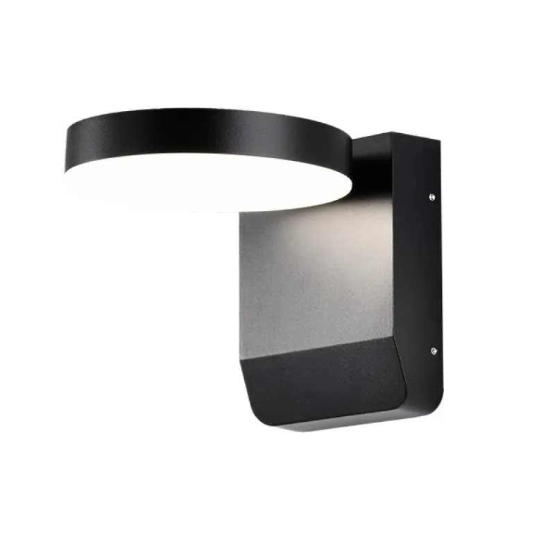 Popularny Kinkiet IVER IP54 3000K Ciemny szary