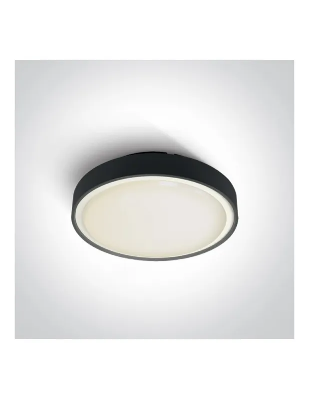 Oferta limitowana One Light plafon LED na zewnątrz czarny 30cm Rafti 2 67280EA/AN IP65 kolory-swiatla.pl