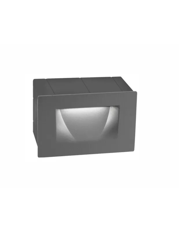 Luces Exclusivas TARTAGAL Zewnętrzna Ścienna LED 3W 270lm 3000K ciemnoszary IP54 LE71444 Ostatnia szansa