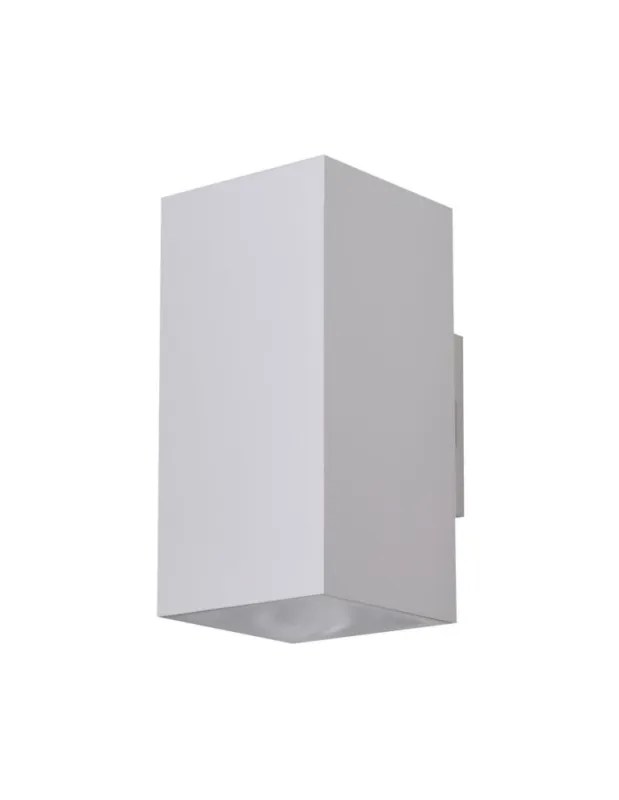 Obniżka ceny Azzardo ROLAND 2 SQ WALL IP65 WH Kinkiet na Zewnątrz AZ5232 kolory-swiatla.pl