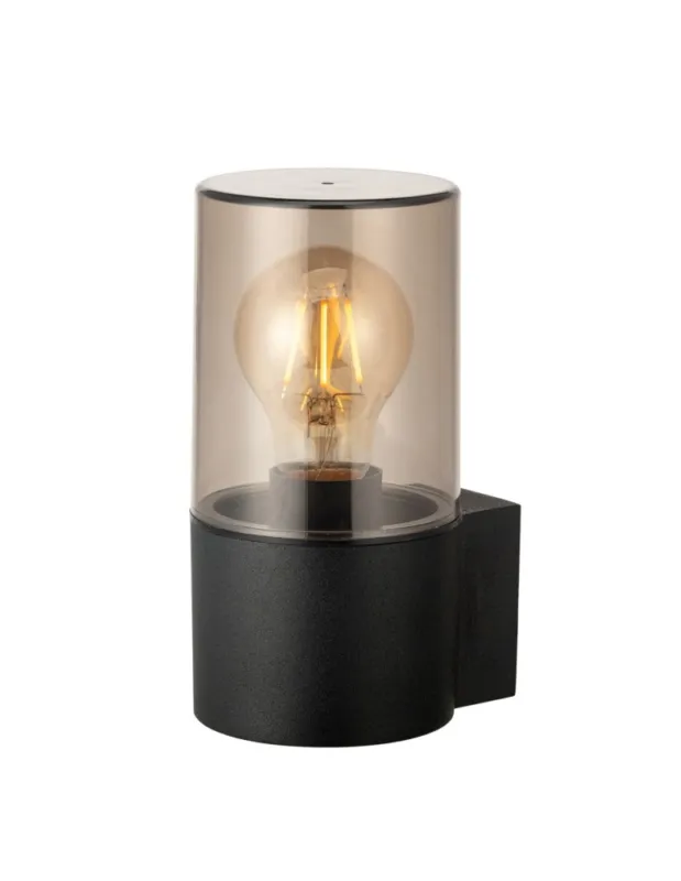 Azzardo HAGER 1 WALL IP54 BK Czarny/Dymiony 1xE27 Kinkiet Zewnętrzny AZ5863 Oferta