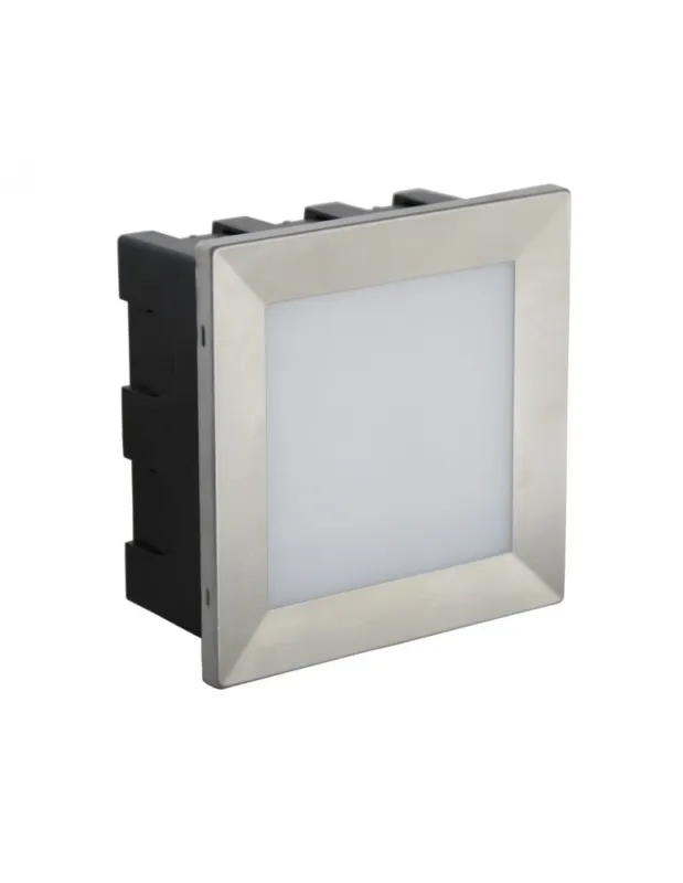 SU-MA MUR LED INOX 195lm 3000K Do zabudowy IP65 D-04 kolory-swiatla.pl Wysoka jakość