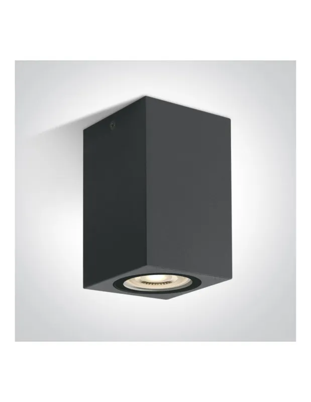 Ostatnia szansa One Light NOTA D sufitowa 6W GU10 antracyt IP65 67142D/AN