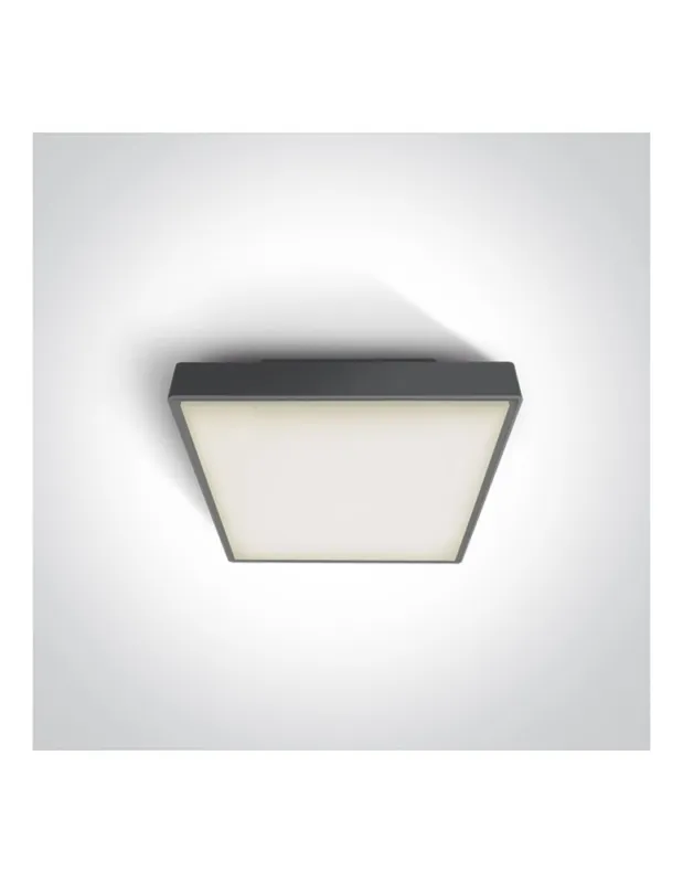 Nowy One Light plafon kwadratowy 22 cm antracyt Pirnari 67282N/AN/W IP65 kolory-swiatla.pl