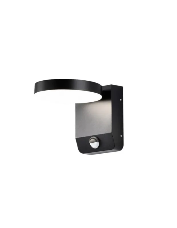 Azzardo IVER IP54 SENSOR 4000K DGR Szary Ciemny 1xLED Kinkiet Zewnętrzny z Czujnikiem Ruchu AZ5702 Łatwy zwrot