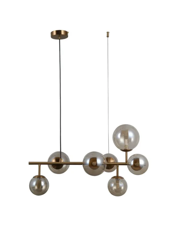 ITALUX Frontera Wisząca G9 7x5W - Elegancka Mosiądzowa Lampka PND- Bezpieczna płatność