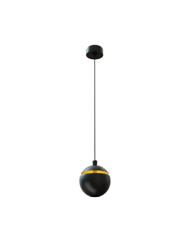 Wybór klientów Maxlight Cometshine LED 8W 480lm 3000K Lampa Wisząca Czarny/Złoty P0472