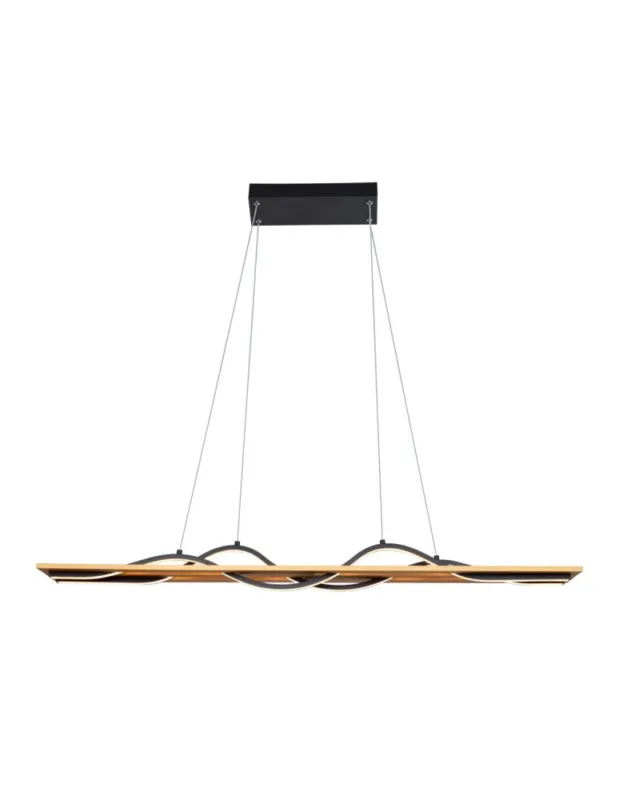 Zamów teraz ITALUX Conato Wisząca Czarny piaskowany 2xLED 35W Ciepła biel PND-23848-30W-BK-GD kolory-swiatla.pl