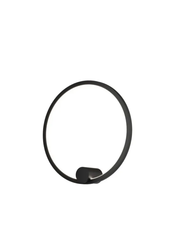 Nowy YASKR Kinkiet Ringa S 1xLED czarny WL0116-S-BK Czarny