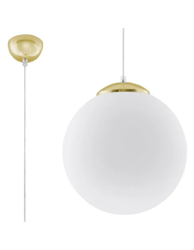 Dodaj do koszyka Sollux Lampa wisząca UGO 30 złota SL.0716