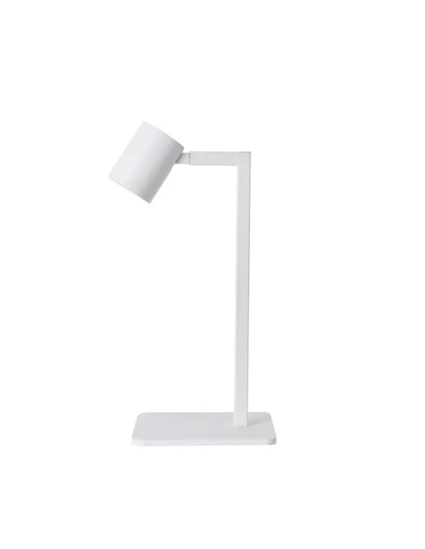 Zamów teraz Light Prestige Snow biurkowa biała 1xGU10 biały