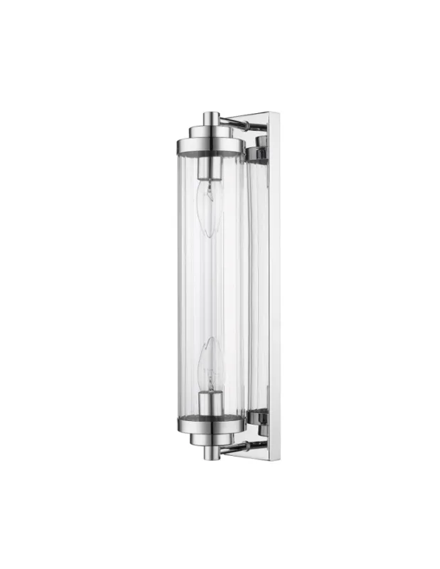Light Prestige Lorenzo Kinkiet E14 2x40W transparentny/srebrny LP-2960/1W CH kolory-swiatla.pl Darmowy zwrot