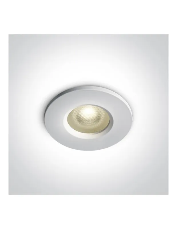 One Light Oprawa wpuszczana biała do łazienki Filousa 10105R1P/W IP65 kolory-swiatla.pl Wysoka jakość