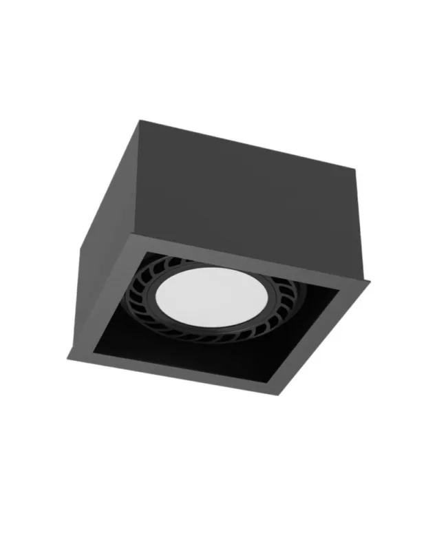 Niska cena Brosline Plafon Cage out 1-1 - Czarny (85 mm) 1271