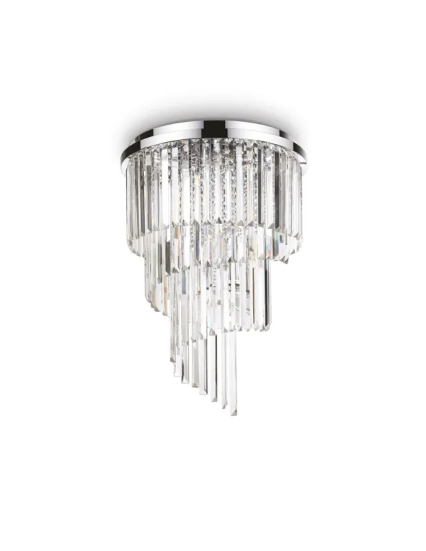 Ideal Lux Lampa Sufitowa CARLTON PL12 CROMO Chrom 168937 Szybka dostawa