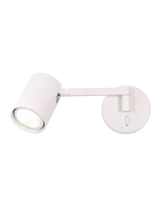 Wyprzedaż Light Prestige Kinkiet z wysięgnikiem Snow NEW biały 1xGU10 LP-731N/1WL WH