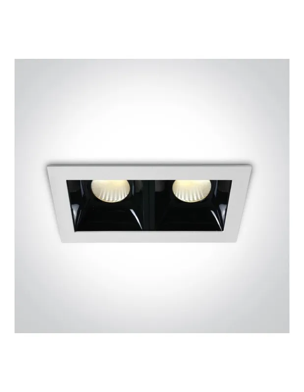 One Light lampa LED podwójna Abram 2 50207B/W/W kolory-swiatla.pl Bezpieczne zakupy