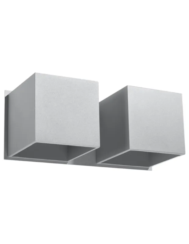 Rabat Sollux Kinkiet QUAD 2 szary SL.0658