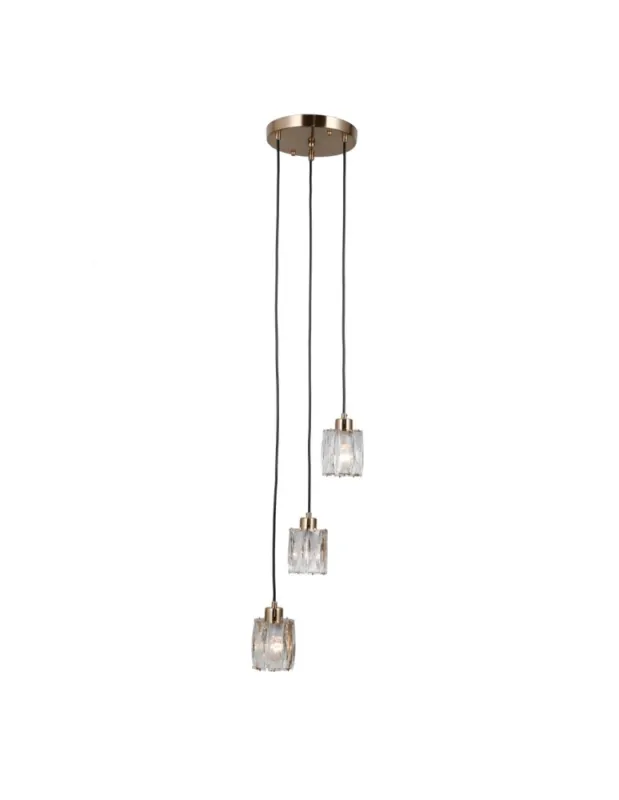 ITALUX Torno Wisząca 3xE14 40W Złoty PND-40813-3R-HBR Oferta czasowa