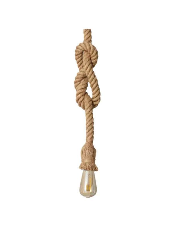Abruzzo Lampa Wisząca Lina Konopna Boho Daria E27 150cm ABR-LW3-BH-E27 Szybka dostawa