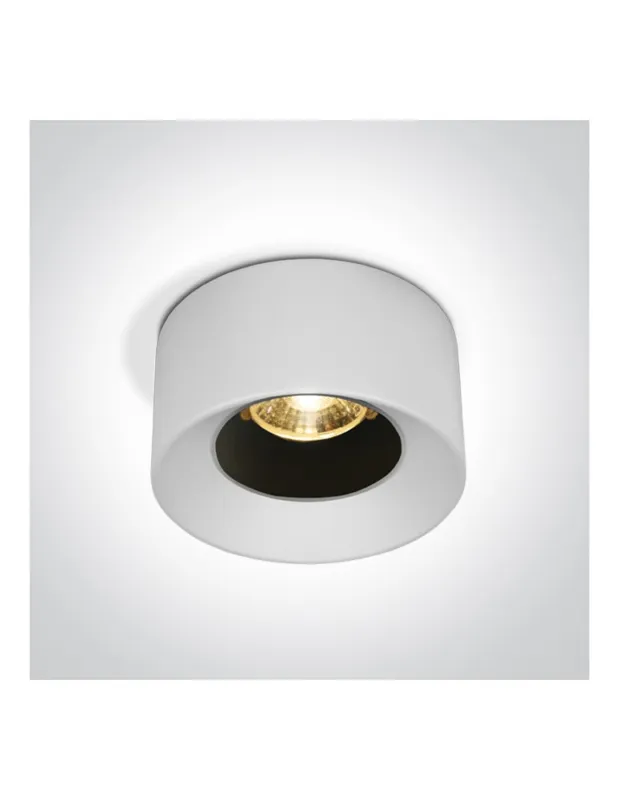 One Light LOARA wpust stały 7W 3000K biały 10107A/W/W Bezpieczne zakupy