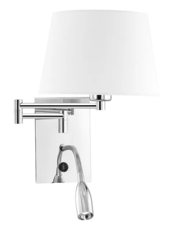 Darmowy zwrot Luces Exclusivas CABIMAS Ścienna LED 3W 180lm 3000K/ biały/chromowany LE42276