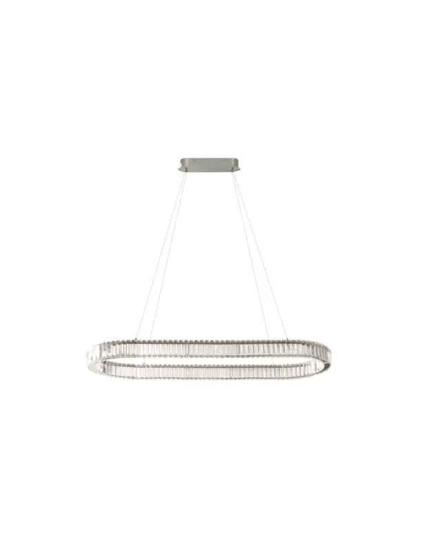 Azzardo SPARK OVAL PENDANT 120 CCT DIMM CH + REMOTE CONTROL Wisząca Zmienna Barwa Światła, Pilot Chrom Połysk AZ6710 Do wyczerpania zapasów