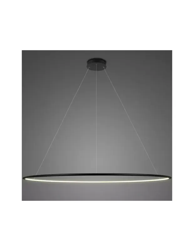 Nie przegap Altavola Design Lampa wisząca Ledowe Okręgi No.1 Φ230 cm in 3k czarna
