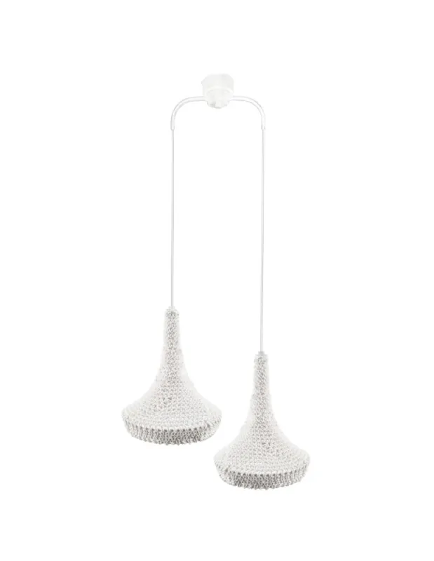 Sprawdź teraz Shilo Lampa wisząca Mahaka 2 - Biała (500 mm) 5176