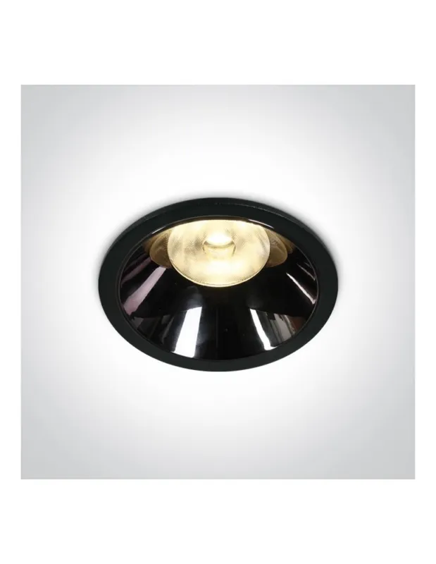 One Light Lampa LED czarna chrom 18W Mosfiloti 10118DC/B/W kolory-swiatla.pl Nowy