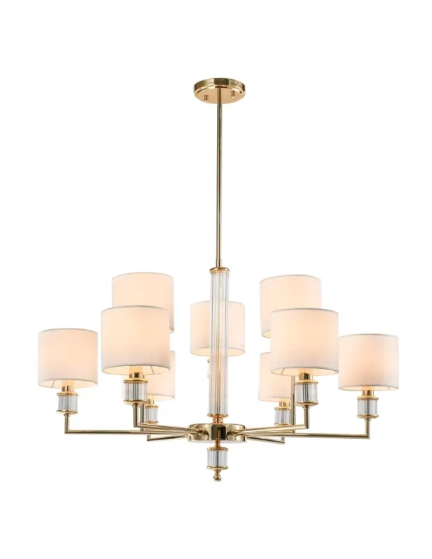 CosmoLight Lampa wisząca SUTTON P09378AU-WH Złoty błyszczący Cena promocyjna