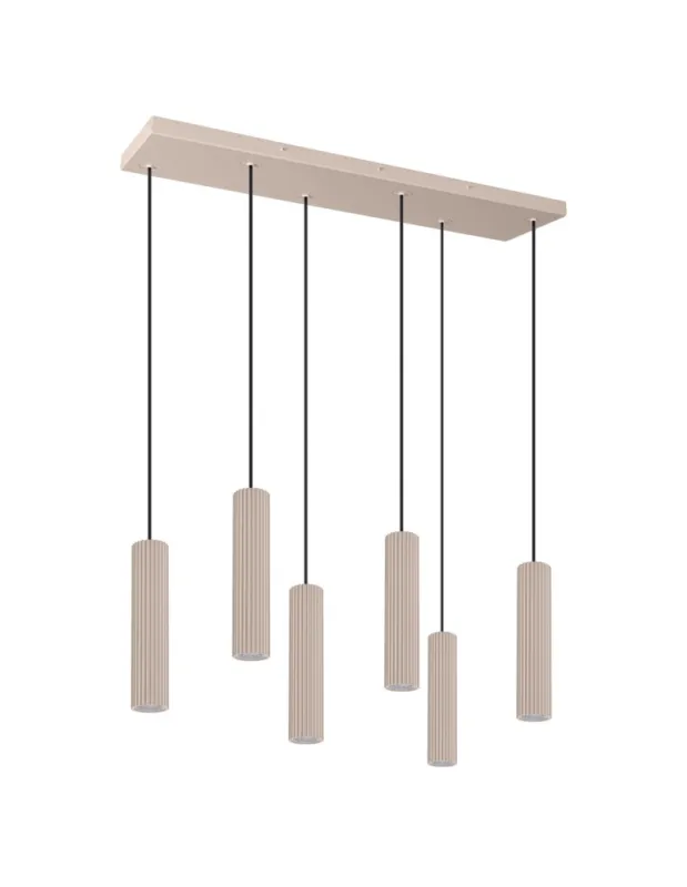 Thoro Lampa wisząca IVAR 6L taupe LED 4000K TH.645 Tani